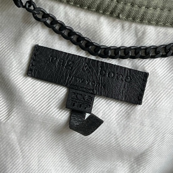 RAG & BONE Baldwin Shirt Jacket Olive Green Military Size XXS TTP Denim - Picture 12 of 15